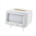 thumbnail image 1 of TV Tissue Box Multi Functional Creative Tissue Box Holder with Cell Phone Slot Decoration Tissue Holder Home Living Room Cute StyleKleenex Box Holder for Bathroom Office, 1 of 7