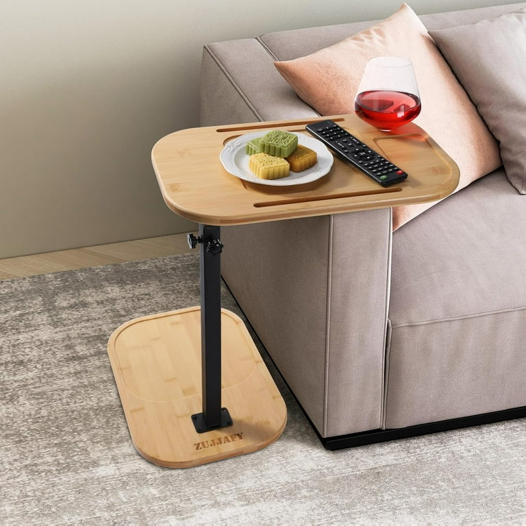 Couch Arm Table Wooden Sofa Tray Table Wooden Sofa Side Table - Main Image