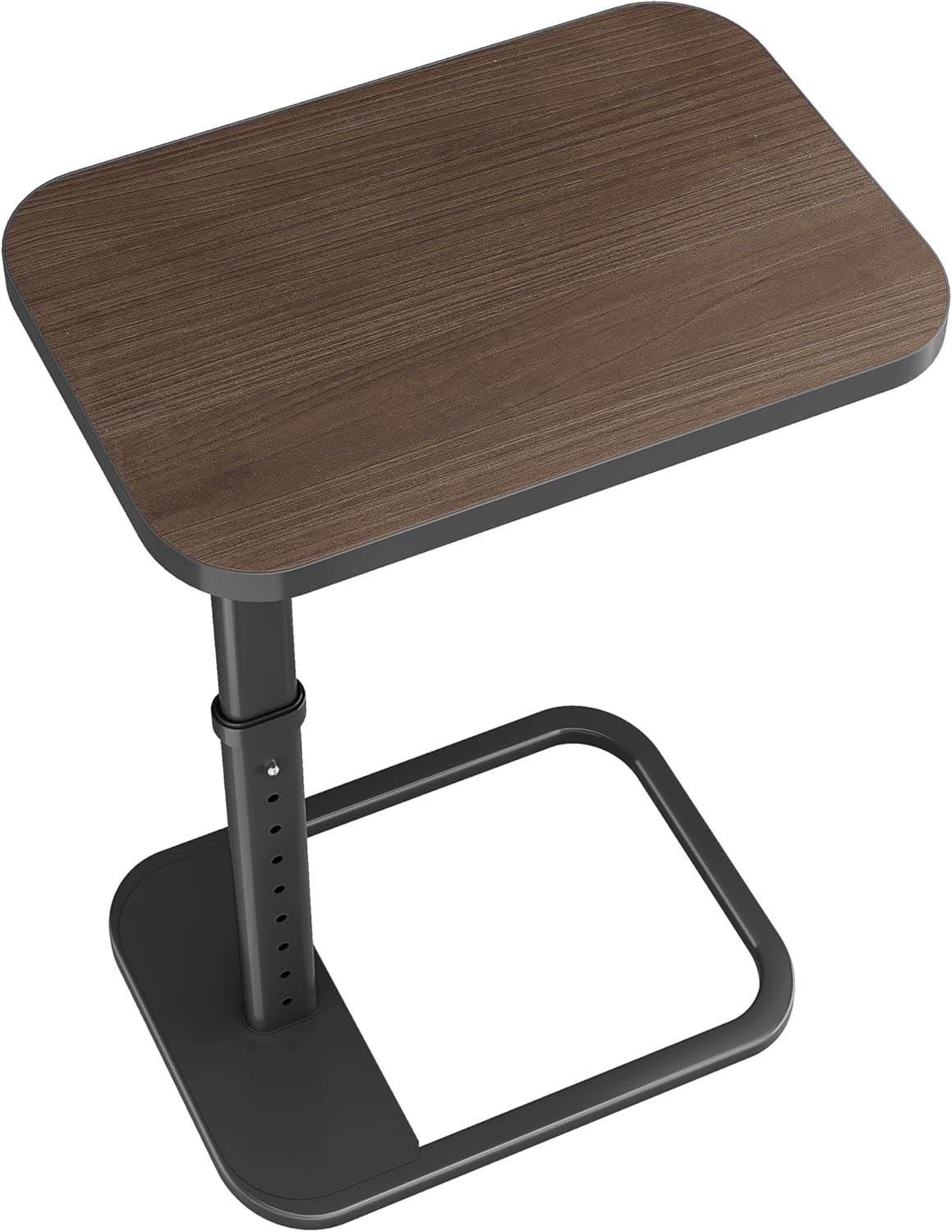Adjustable Height TV Tray Table with Rounded Metal Corners, C Shaped ...