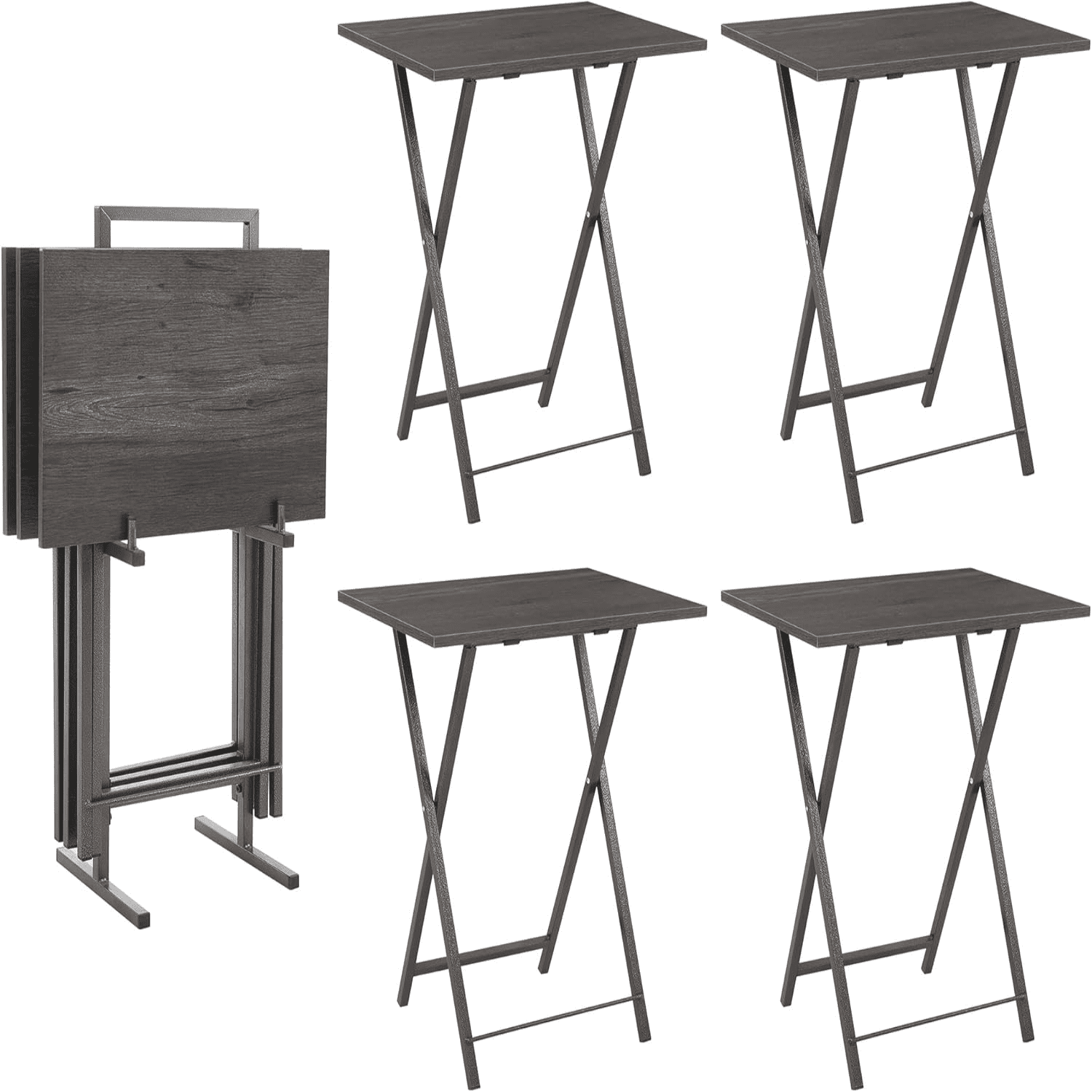 TV Trays Tables Folding TV Dinner Tables Portable Side End Table for