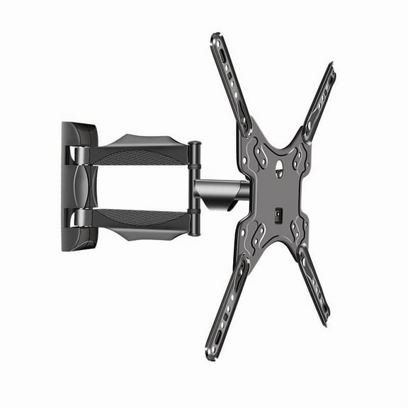 TV Wall Mount for Most 32-55 Inch TVs, Wall Mount TV Brackets with Swivel, Tilt, Rotating, Center Corner Design on Single Stud, Up to 70 lbs Max VESA 400x400mm
