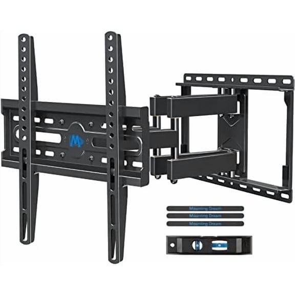 TV Wall Mount for 32-65 Inch Television,Mount with Swivel and Tilt, Full Motion Bracket with Articulating Dual Arms, Fits 16inch Studs, Max VESA 400X400 mm, 99lbs, MD2380