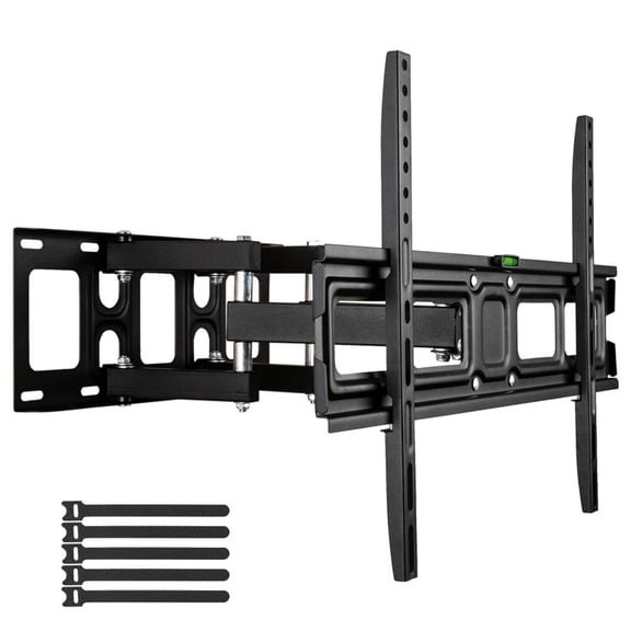 TV Wall Mount Bracket, Adjustable TV Mount with Spirit Level, Black Cold Rolled Plate, 50kg Load Capacity, Fit for 32-70 Inch TVs, Suitable for Living Room, Study, Meeting Room, Classroom