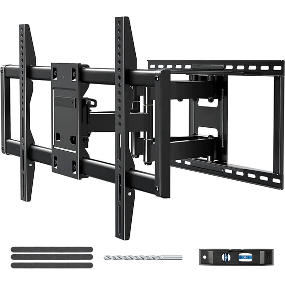 TV Wall Mount TV Bracket for Most 42-90 Inch TV, UL Listed Full Motion TV Mount with Articulating Arms, Max VESA 800x400mm 132 lbs. Loading, Fits 16", 18", 24" Studs MD2298-XL
