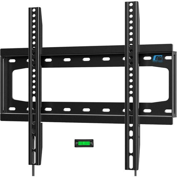 TV Wall Mount Fixed for Most 26-65 Inch Flat/Curved TVs with Max VESA 400X400mm up to 99Lbs Fits 16 Wood Studs, Universal Low Profile Bracket, Space Saving HV8401