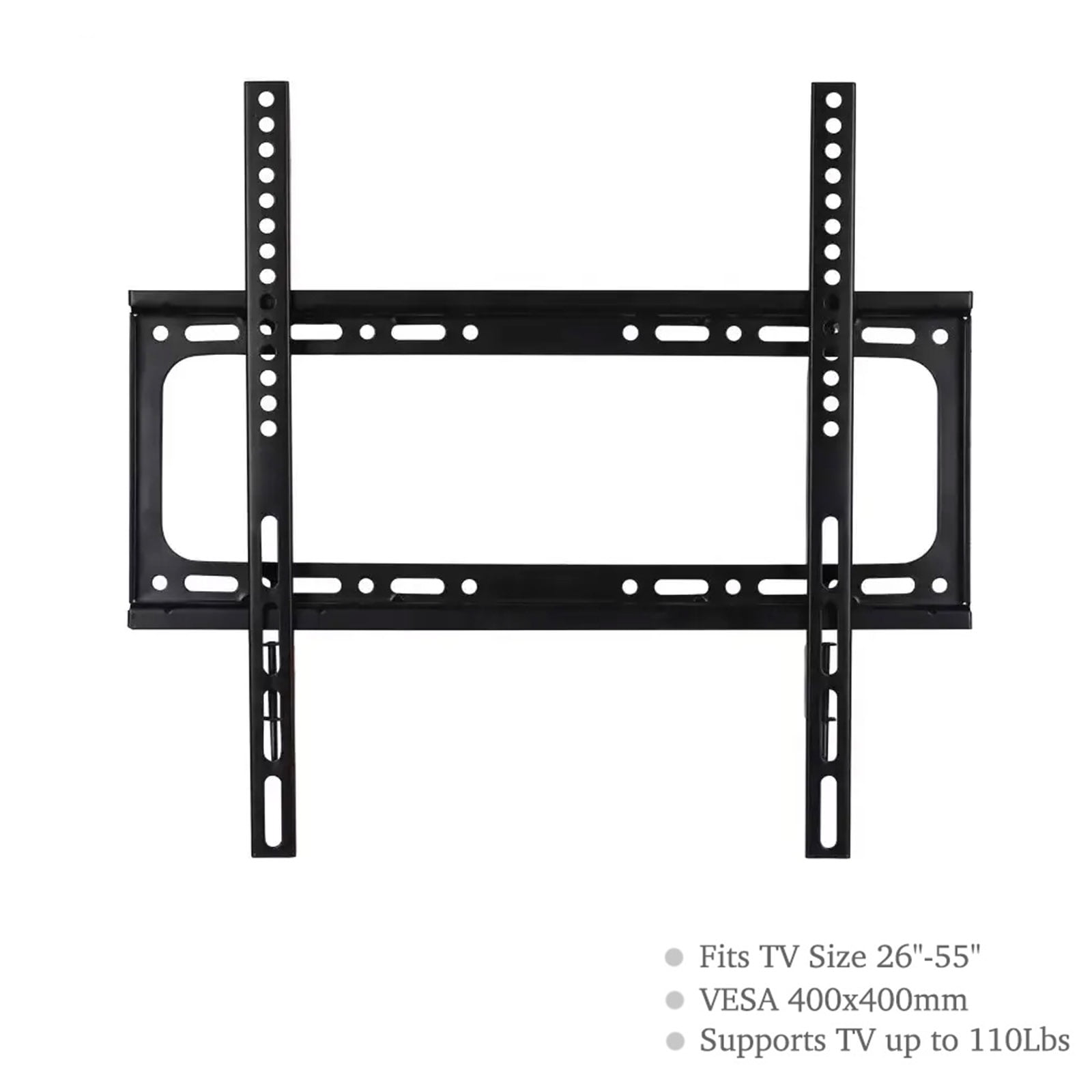 TV Wall Mount with Low Profile for Most 26-55 Inch LED, LCD and Flat Screen TVs, TV Mount Bracket with VESA Up to 400x400mm and Weight Capacity 110lbs,and Space Saving TV Bracket