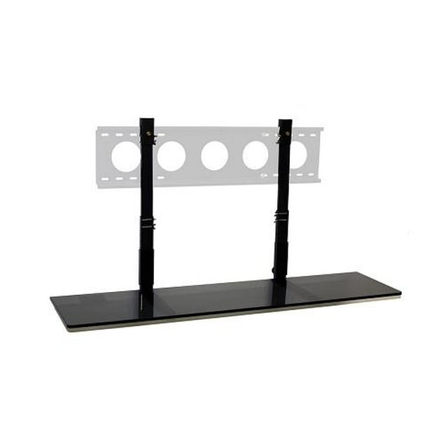 TV Wall Mount Shelf BLG00048 4' Smart Shelf for 4260" TV, Black Glass
