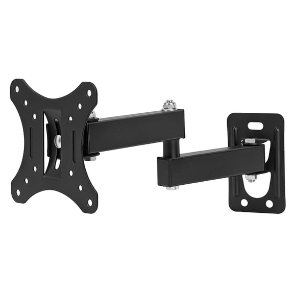 TV Wall Mount Swivel Tilt Rotation Full Motion Adjustable Articulating for Most 15-32 inch LED, LCD Monitor Wall Mount VESA 75,100, Black