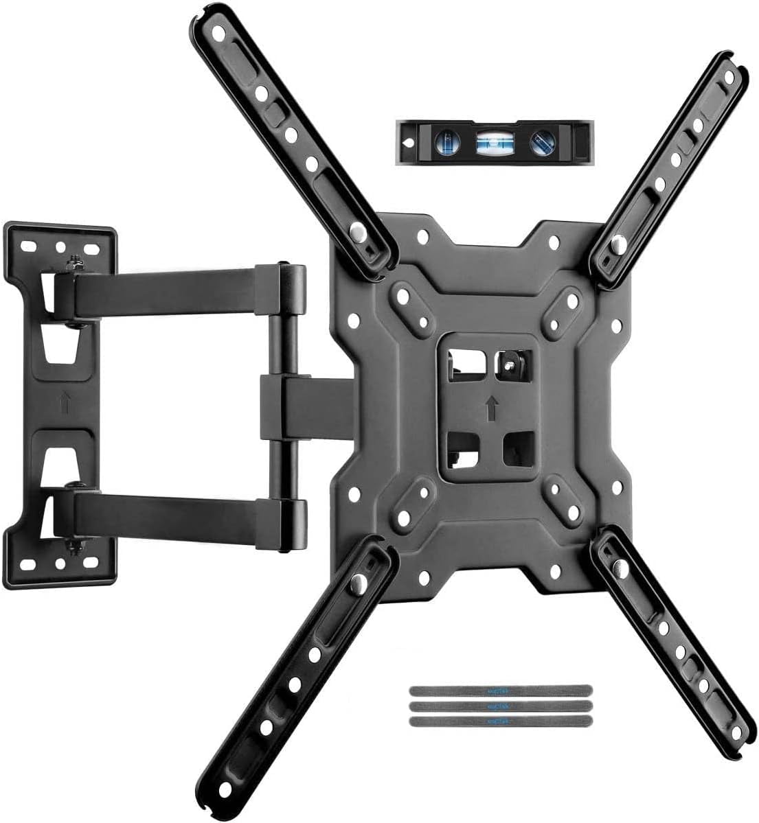 TV Wall Mount Swivel and Tilt Full Motion for Most 23 to 55 inch TV Mount up to 55lbs max VESA 400x400mm (A1+)