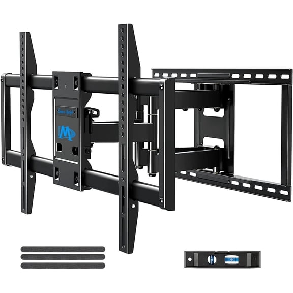 TV Wall Mount TV Bracket for Most 42-90 Inch TV, Pre-Assembled Full Motion TV Mount with Articulating Arms, Max VESA 800x400mm 132 lbs. Loading, Fits 16", 18", 24" Studs, MD2298-XL