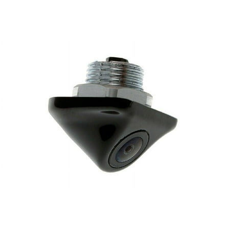 EchoMaster - Universal Lip Mount or Tailgate Handle Back-Up Camera with Parking Lines - Black