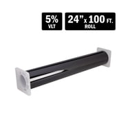 TVIEW T2BK0524 2 Ply 5% VLT Window Tint - 24  x 100 ft. Film Roll
