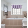 thumbnail image 1 of TVLO lilac blackout thermal valance for short window curtain with rod pocket for kitchen bathroom home decor 54" x 18" inch 1 valance, 1 of 4