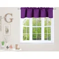 thumbnail image 1 of Gorgeous Home Linen 1-Piece Thermal Blackout Valance, 54x18 Rod Pocket Window Curtain, TVLO Purple, 1 of 6