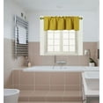 thumbnail image 1 of TVLO yellow blackout thermal valance for short window curtain with rod pocket for kitchen bathroom home decor 54" x 18" inch 1 valance, 1 of 4
