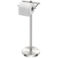 thumbnail image 1 of TVOFEK Freestanding Toilet Paper Holder Stand, Toilet Roll Holder Stainless Steel, Post Pivoting Design & Stable Weighted Base, Brushed Nickel, 1 of 12