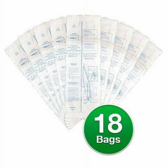 TVP 18 Allergy Micro Lined Vacuum F&G Bag Compatible with Sanitaire 5062, Uprights, White Westin