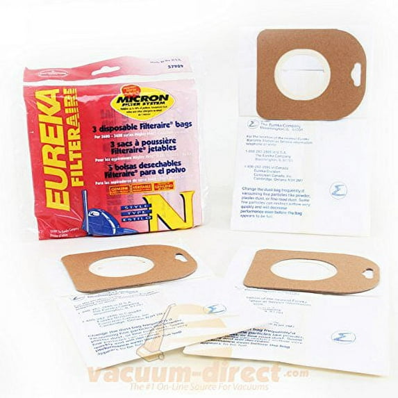 TVP Compatible with Eureka Style LS, Lite Speed Upright Vacuum Cleaner Paper Bag