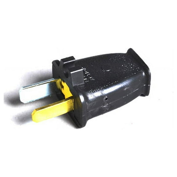 TVP Vaccum Cleaner Male Plug W/Grip (Sta-Tite)-Black # 32-5616-62