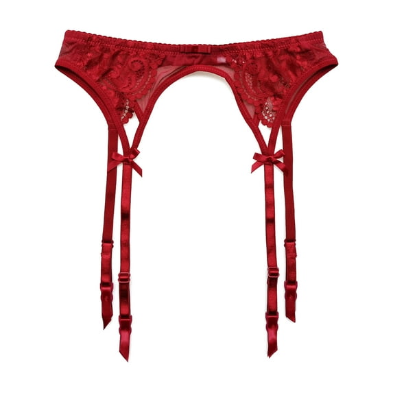 TVRtyle Women’s Black Metal Clips Sexy Garter Belts for Stockings S512