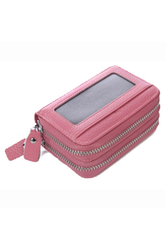- Deluxe Accordion Cardholder Leather Wallet for Women Style - Pink One Size
