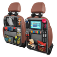 thumbnail image 1 of TVTUTPWY Backseat Car Organizer, Kick Mats Back Seat Protector with Touch Screen Tablet Holder, Back Seat Organizer for Kids, Travel Accessories with 9 Storage Pockets 2 Pack (Gray), 1 of 6