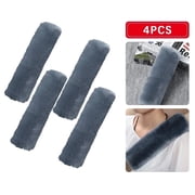 TVTUTPWY Soft Faux Seat Belt Cover Seatbelt 4 Pack for a More Comfortable Driving, Seat Belt Cover Pad for Shoulder Pad Neck Cushion, Car Accessories Compatible with Car and Backpack BlueGray