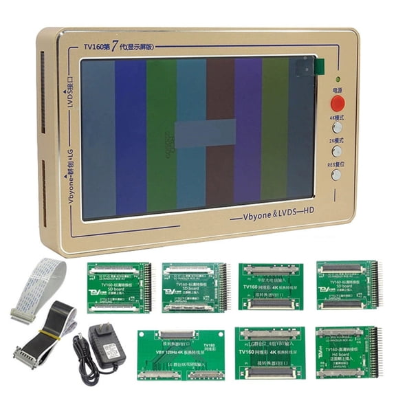 TVs Mainboard Repair Maintenance Tester TV160 7th Generation Converters for LCD LED OLEDs 4K Screen