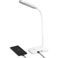 TW Lighting LED Desk Lamp with USB Charging Port Dimmable Study Home Office Lamps White - image 1 of 7
