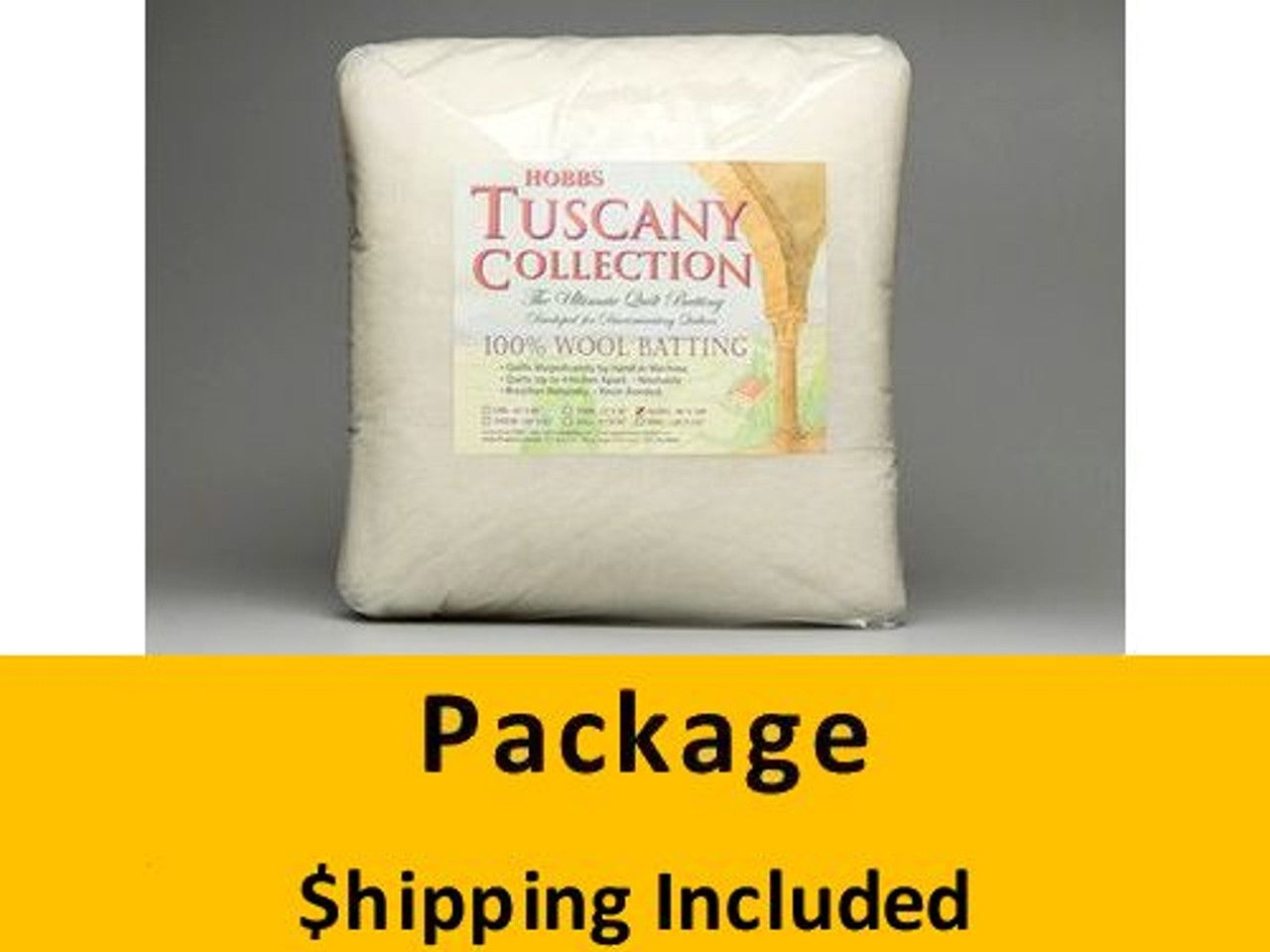 Batting Tuscany 100% Washable Wool 120in x 120in King