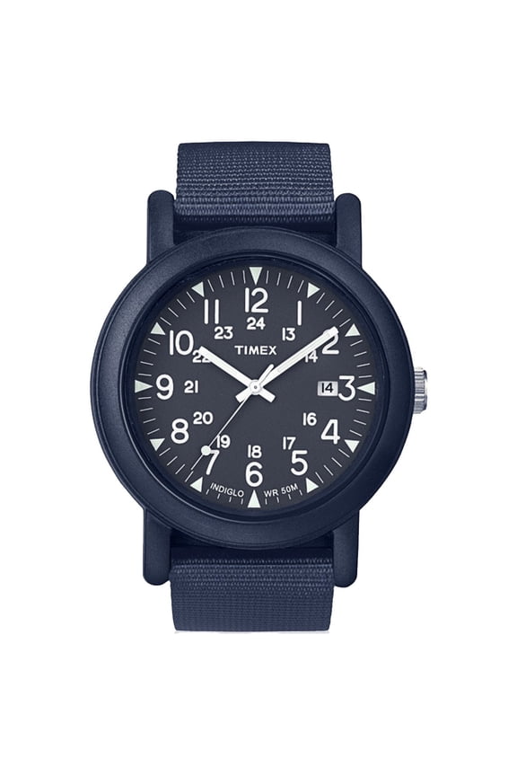 TW2P62600 Camper Men's Blue Nylon Bracelet With Blue Analog Dial Watch