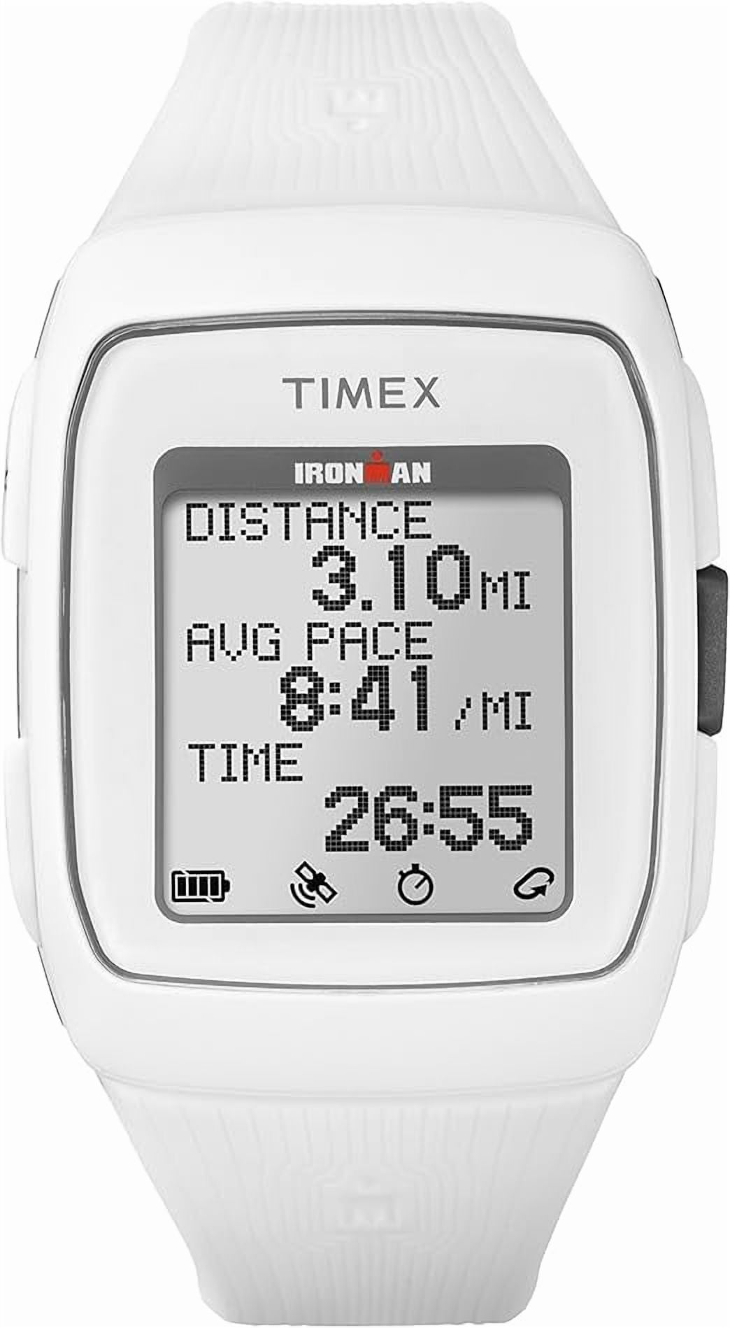 TW5M11900 Ironman GPS Unisex Watch White 38mm Resin