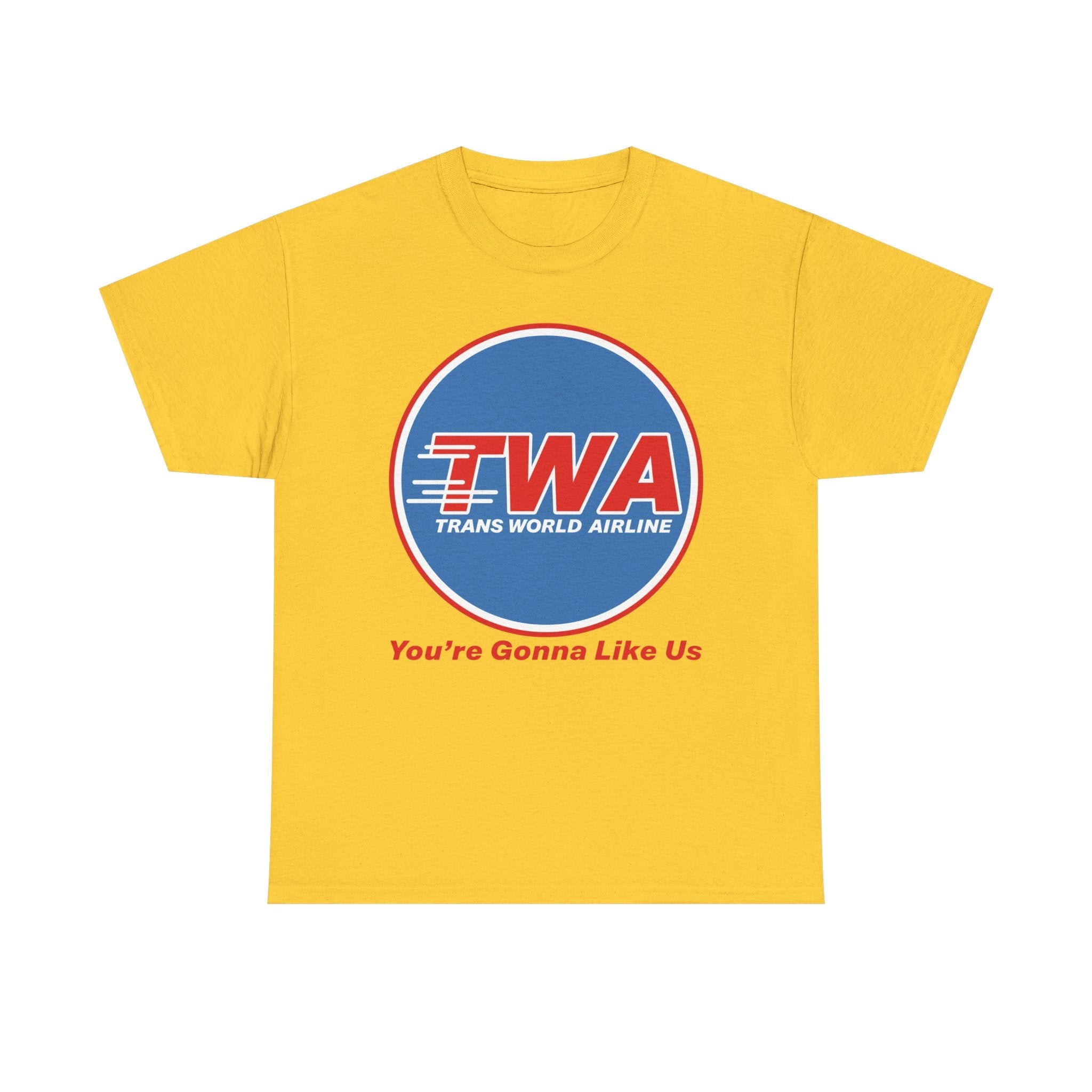 Trans World Airlines TWA Logo Unisex Sweatshirt - Vintage Airline Apparel, 50/50 Cotton Blend, Classic Fit
