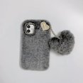 TWARI For iPhone 12 Pro Max/XS/XR/X Girl Furry Plush Crystal Love TPU Back Case CoverFor iPhone