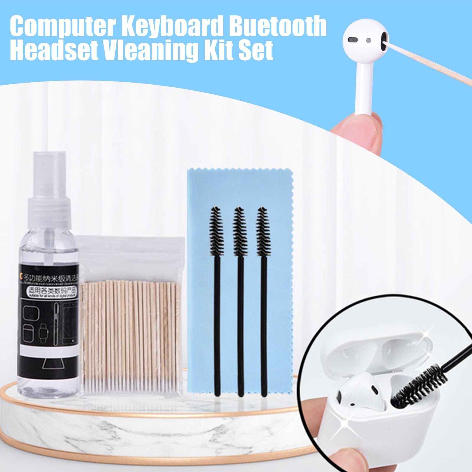 TWCTUWEN 2024 Air Leak Spray Suitable For Wireless Earphones, Computer