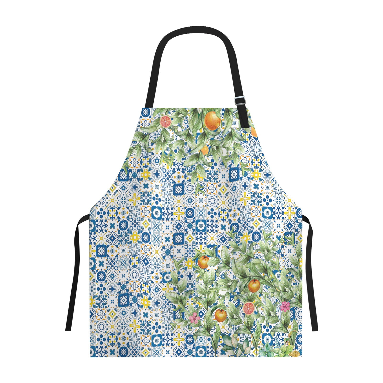 TWCTUWEN 2024 Apron Cute Half Paper Smocks for Adults Bohemian Plaid