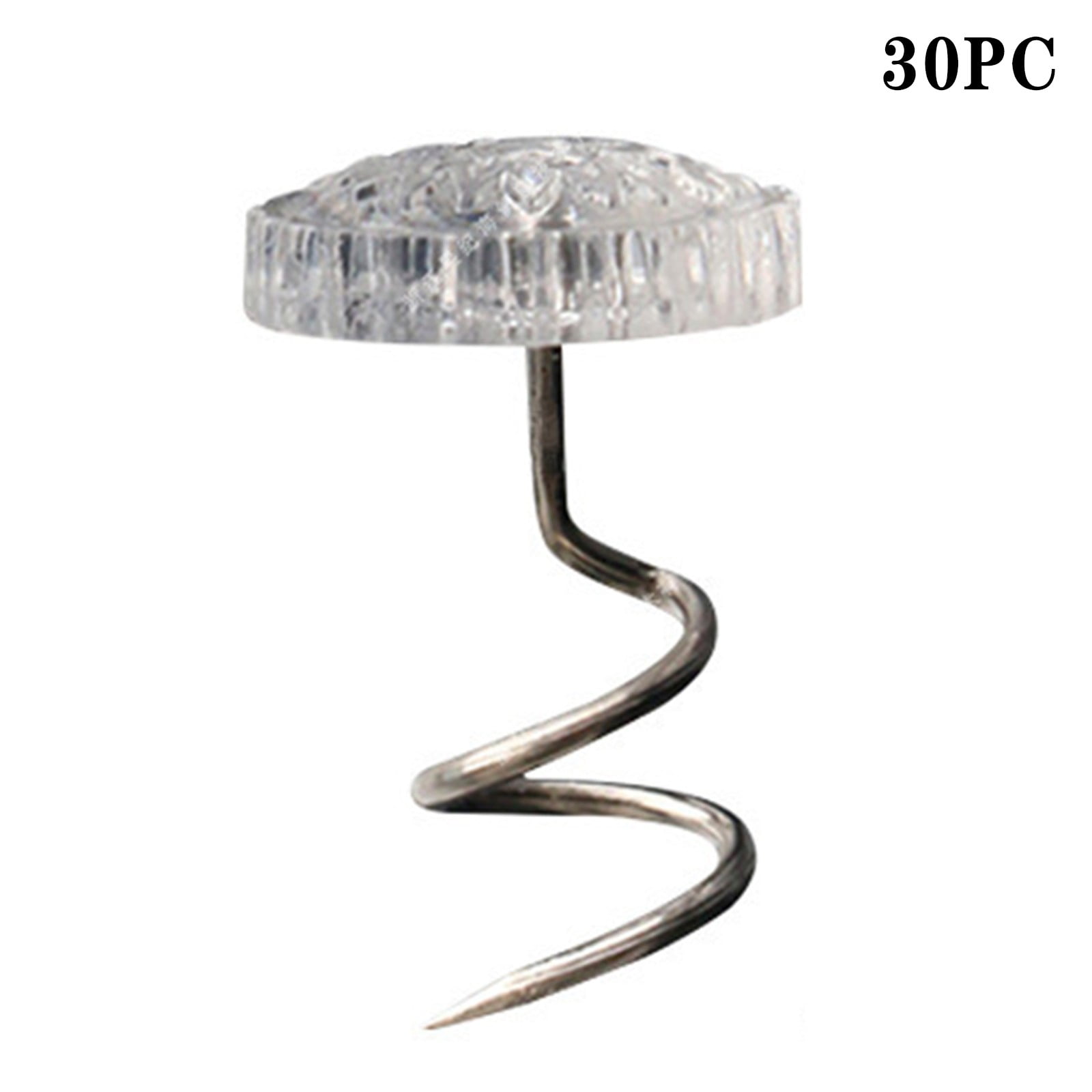 TWCTUWEN 2024 Brick Clamp 30 Pcs Upholstery Headliner Pins Clear Heads