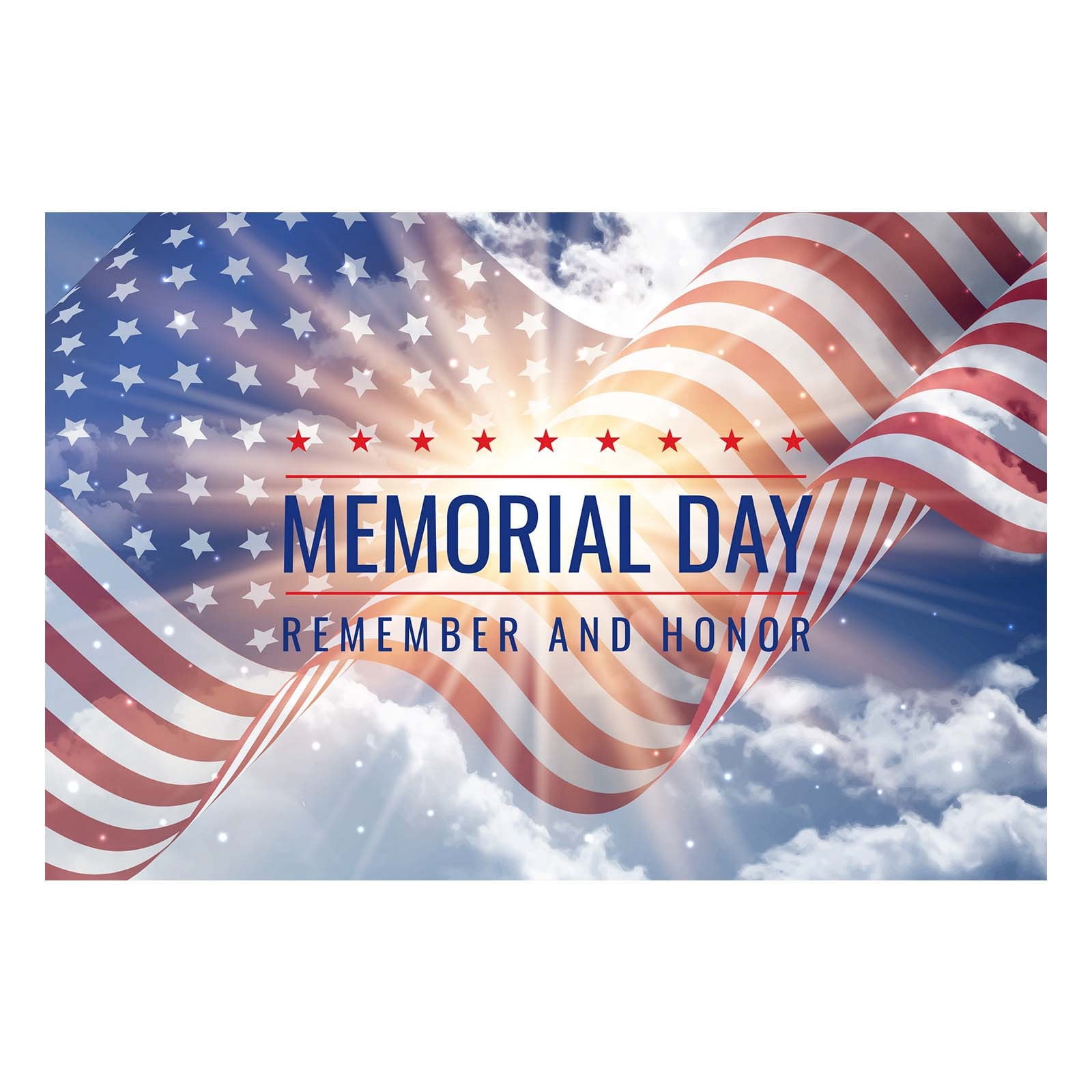 TWCTUWEN 2024 Heritage Flag Memorial Day Garage Door Decoration Garage