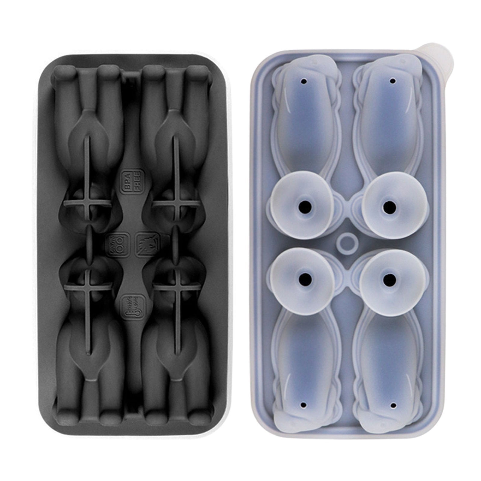 TWCTUWEN Cute Ice Cube Mould Dog Shapes Ice Cube Tray Silicone Ice ...