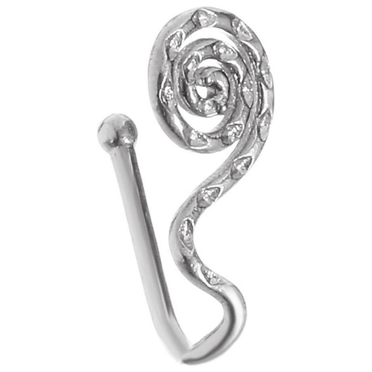 TWCTUWEN Ear Piercing Rings Nose Ring Cover up for Work Nose Non Piercing Nose Rings Hoop Piercings Adjustable Clip On Nose For Women Men Walmart