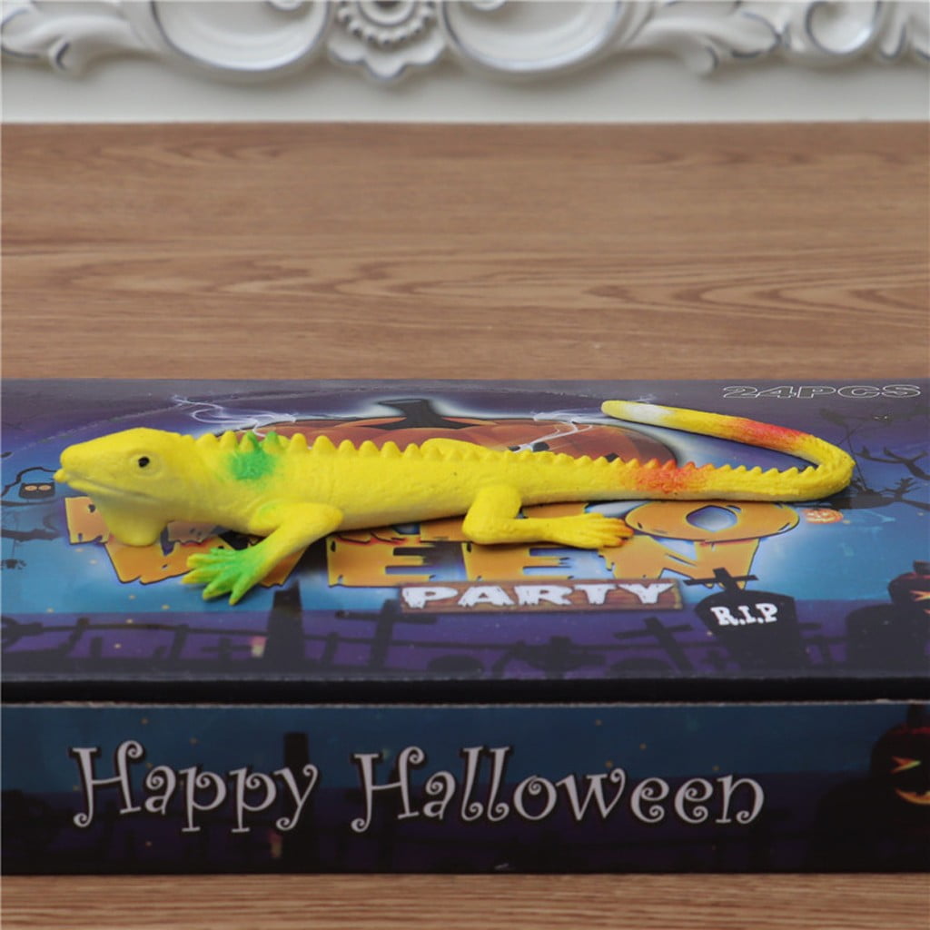 TWCTUWEN Eco-friendly Drop Bagged Lizard Model Toy Painted Lizard ...