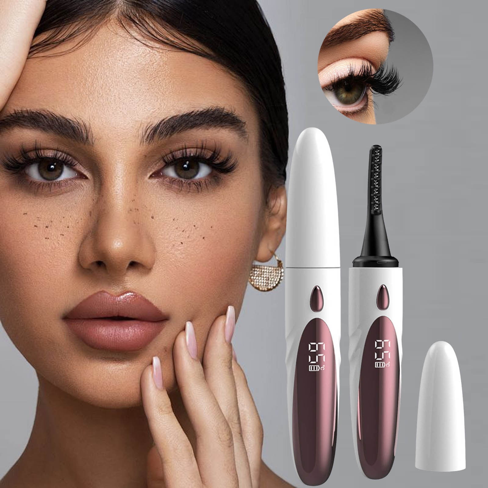 TWCTUWEN Heated Eyelash Curlers Electric Eyelash Curlers 8 Seconds Fast