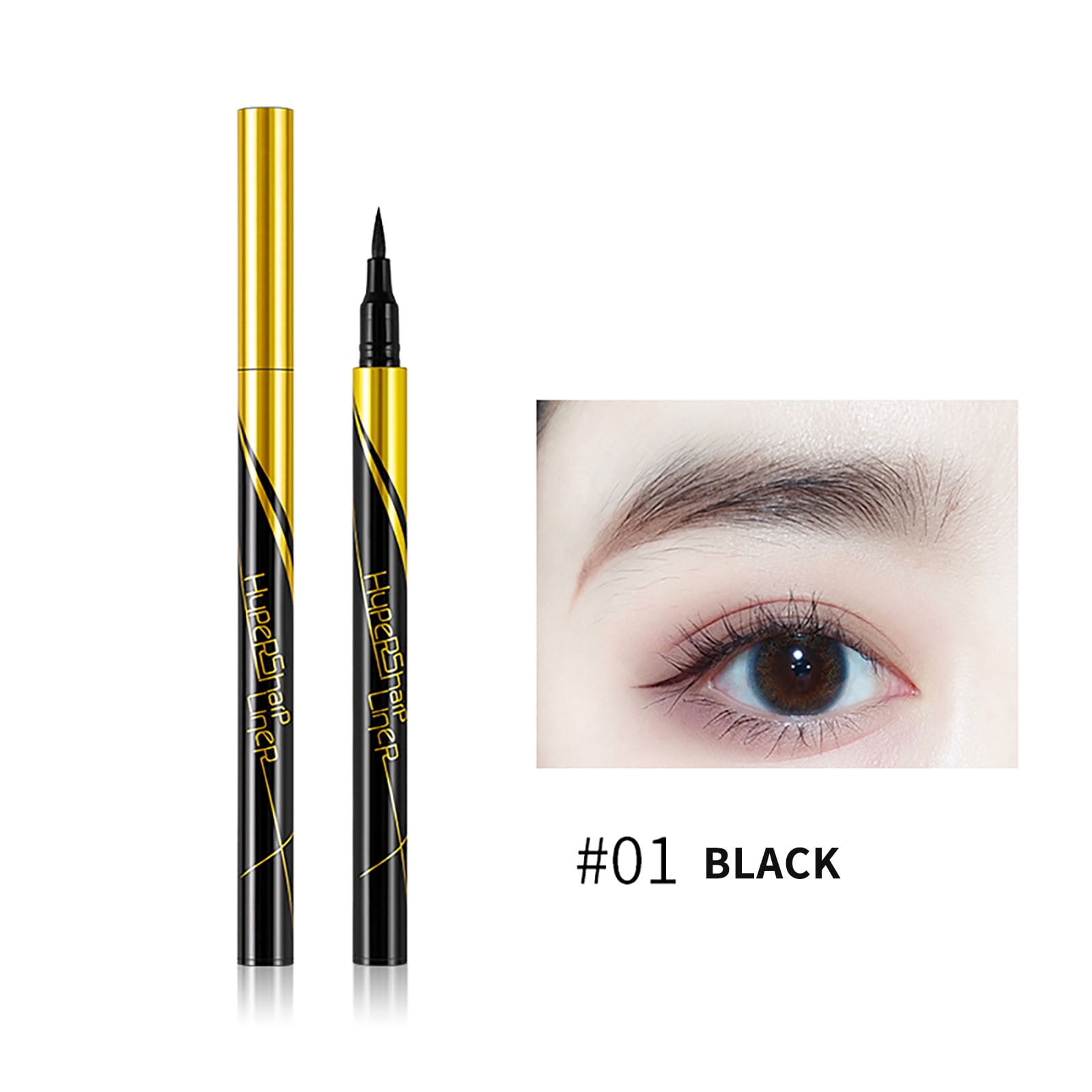 TWCTUWEN Waterproof Liquid Eyeliner, Soft tip Eyeliner, Long Lasting