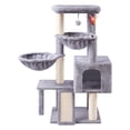 thumbnail image 1 of TWDEPART Multifunction 3-Level 37 in Cat Tree with Hammocks, Gray, 1 of 8