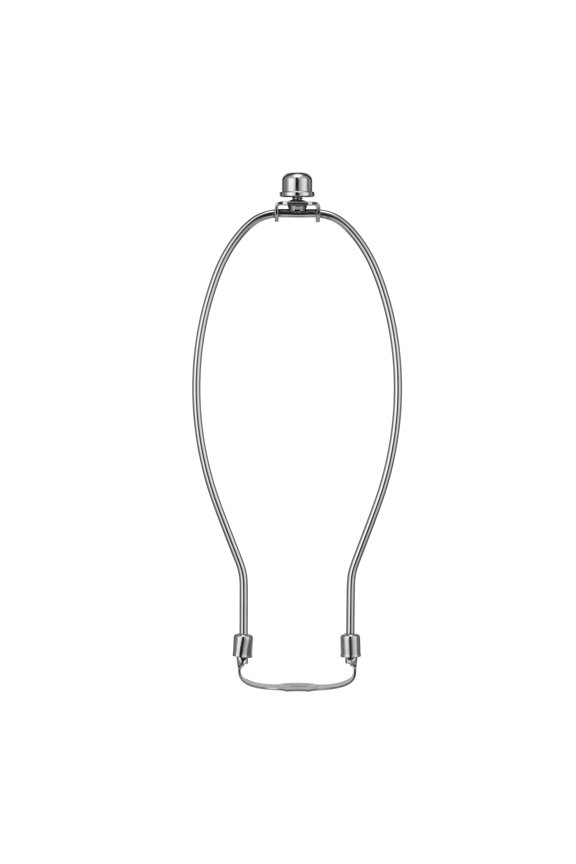 10" Brass Heavy Duty Harp with UNO Fitter Adapter Converter Finial Set