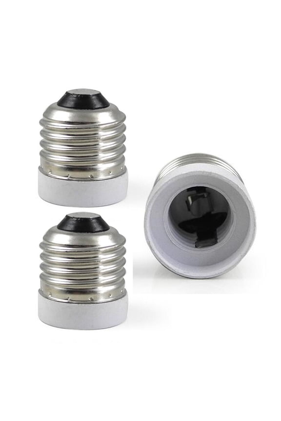 3Pcs E26 E27 to E17 Socket Adapter,Medium Screw to Intermediate Base E17 Light Bulb Socket Adapter Converter Reducer