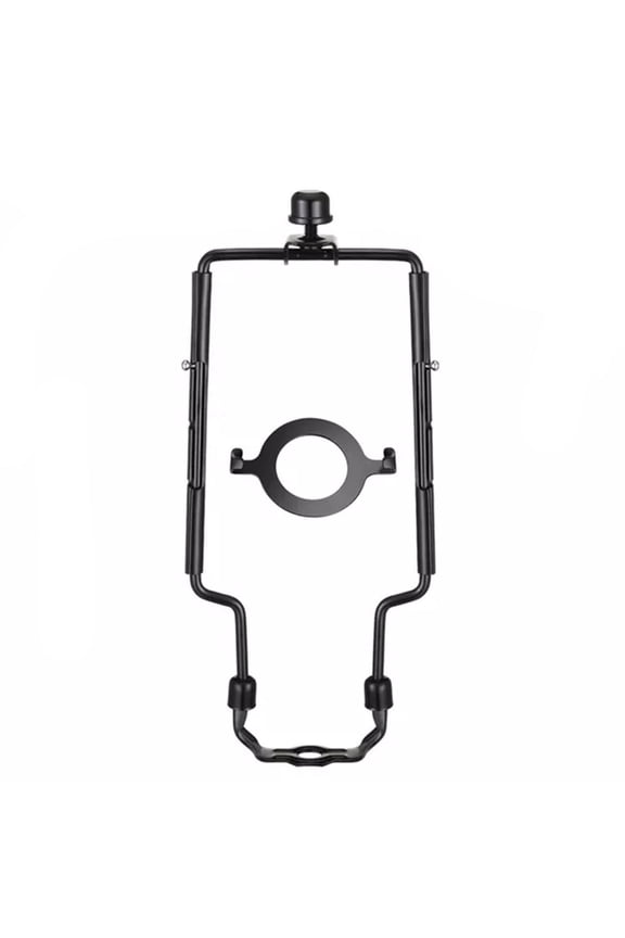 Adjustable 8"-10" Lamp Shade Fitter Black Finish 3-Piece