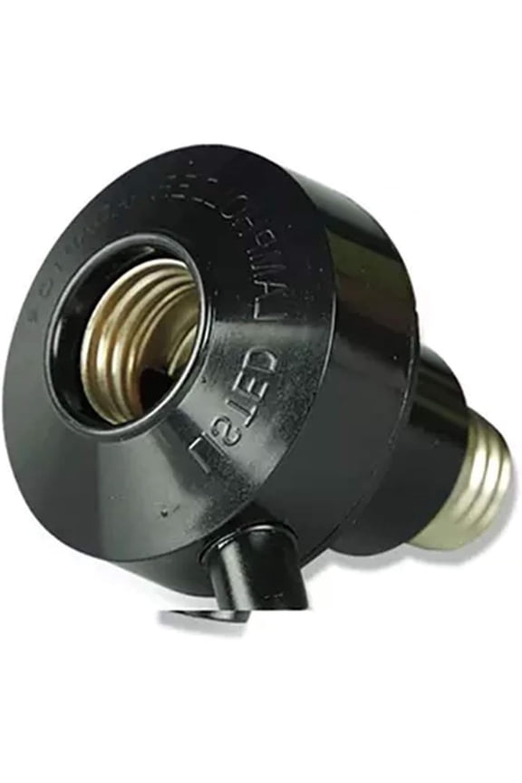 Indoor/Outdoor Light Control Socket With Photocell,Automatic Dusk to Dawn Light Activated Socket Adapter for E26 E27 Base Lamps and Fixtures