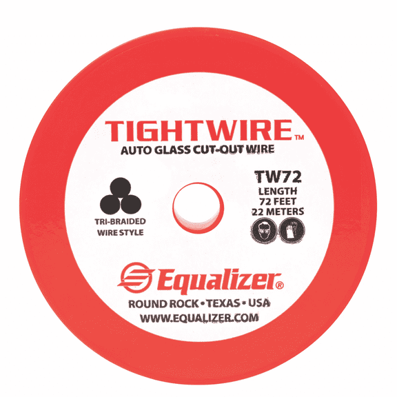 TWF164 TightWire Stainless Steel Braided Cutting Cable, 164 ft Auto Glass Removal Wire, 0.22mm Precision Sawing Wire for Windshield & Automotive Glass Repair