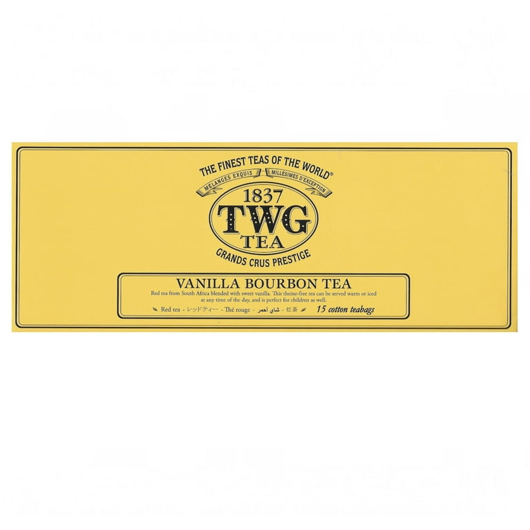 【未開封】TWG TEA VANILLA BOURBON TEA 15個入り TWG Tea, Vanilla Bourbon Tea 15 count Hand Sewn Cotton Tea